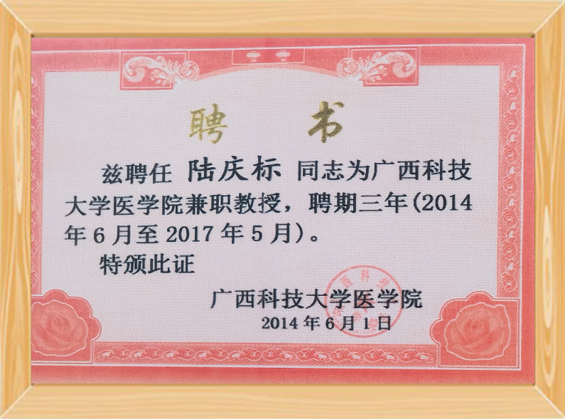 广西科技大学兼职教授