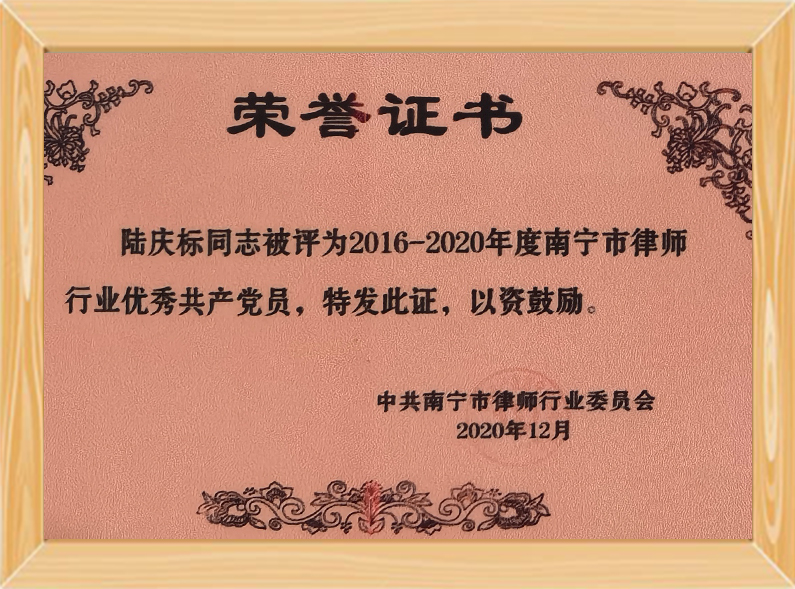 律协优秀共产党员